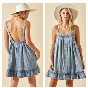 Free People Wild One Denim Dress